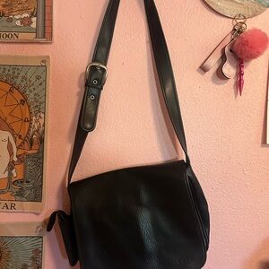 Coach Dark Leather Shoulder Bag